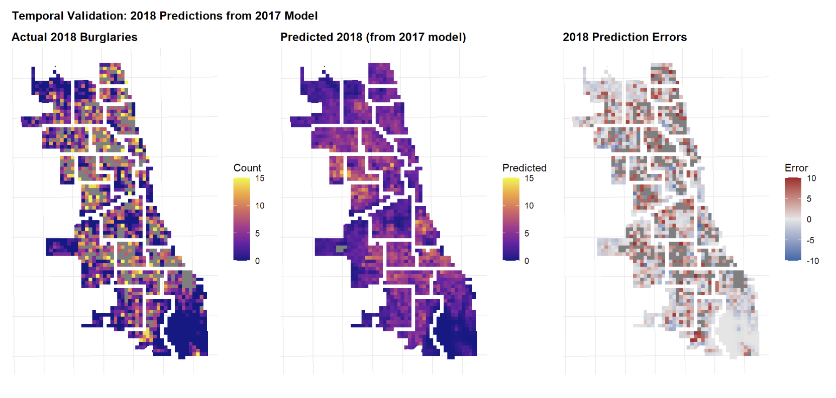 Chicago Burglary & Pothole Analysis (2017–2018)